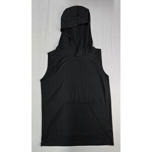 DSG Boys Sleeveless Movement Hoodie Pure Black Moisture Wicking Size L 14-16 NWT